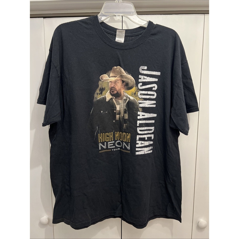 Jason Aldean "High Noon Neon Tour" BLACK T-Shirt, Sz XL, Country Singer